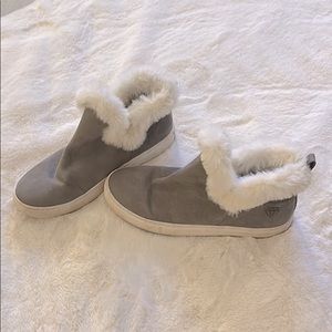Rock and Candy Grey Bootie with Fur Top